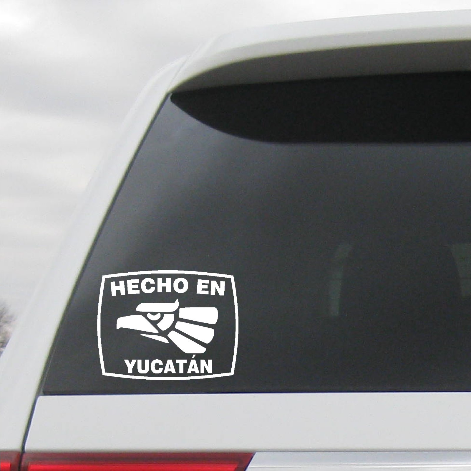 Hecho En Yucatan Estado de Mexico Aztec Aguila Decal Sticker