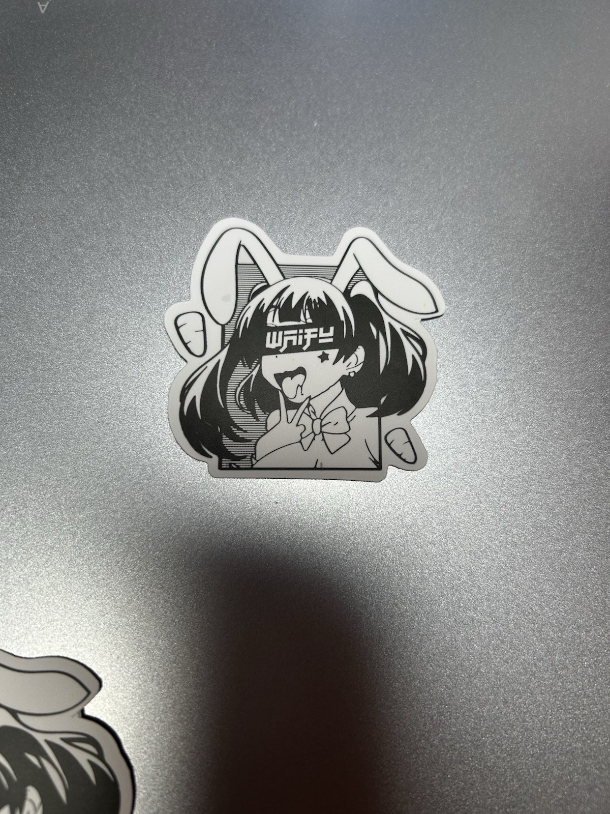 black and white waifu lewd sexy girls stickers #7