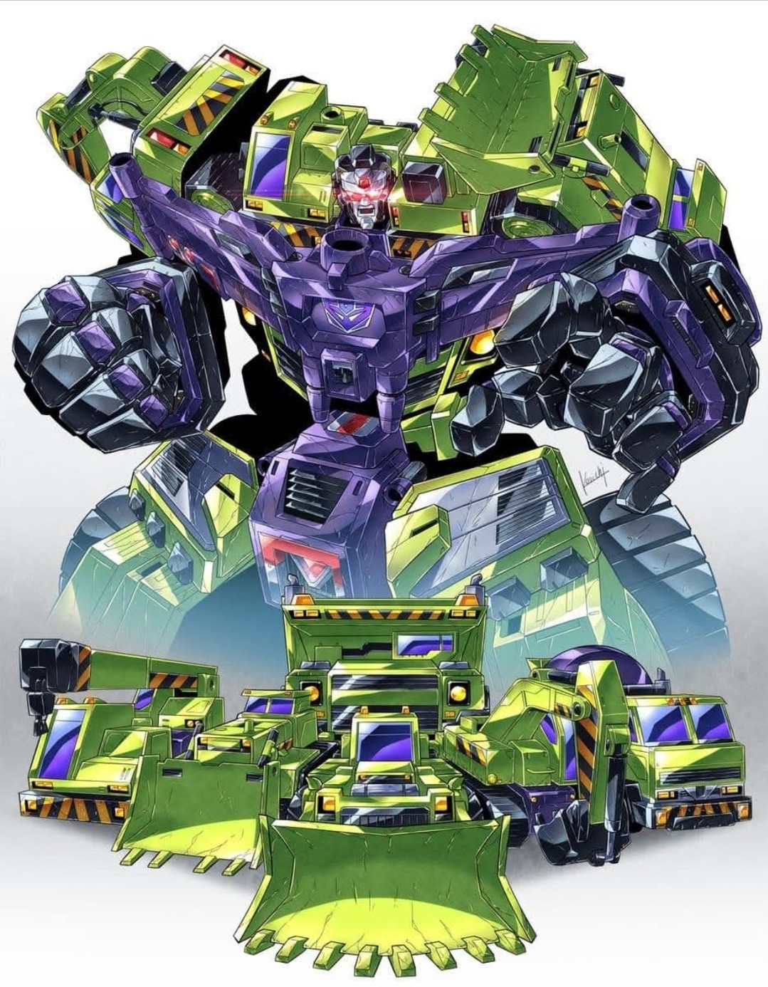 TRANSFORMERS X DEVESTATOR STICKER X VYNIL HIGH-GLOSS DIE-CUT STICKER 4X4 INCHES
