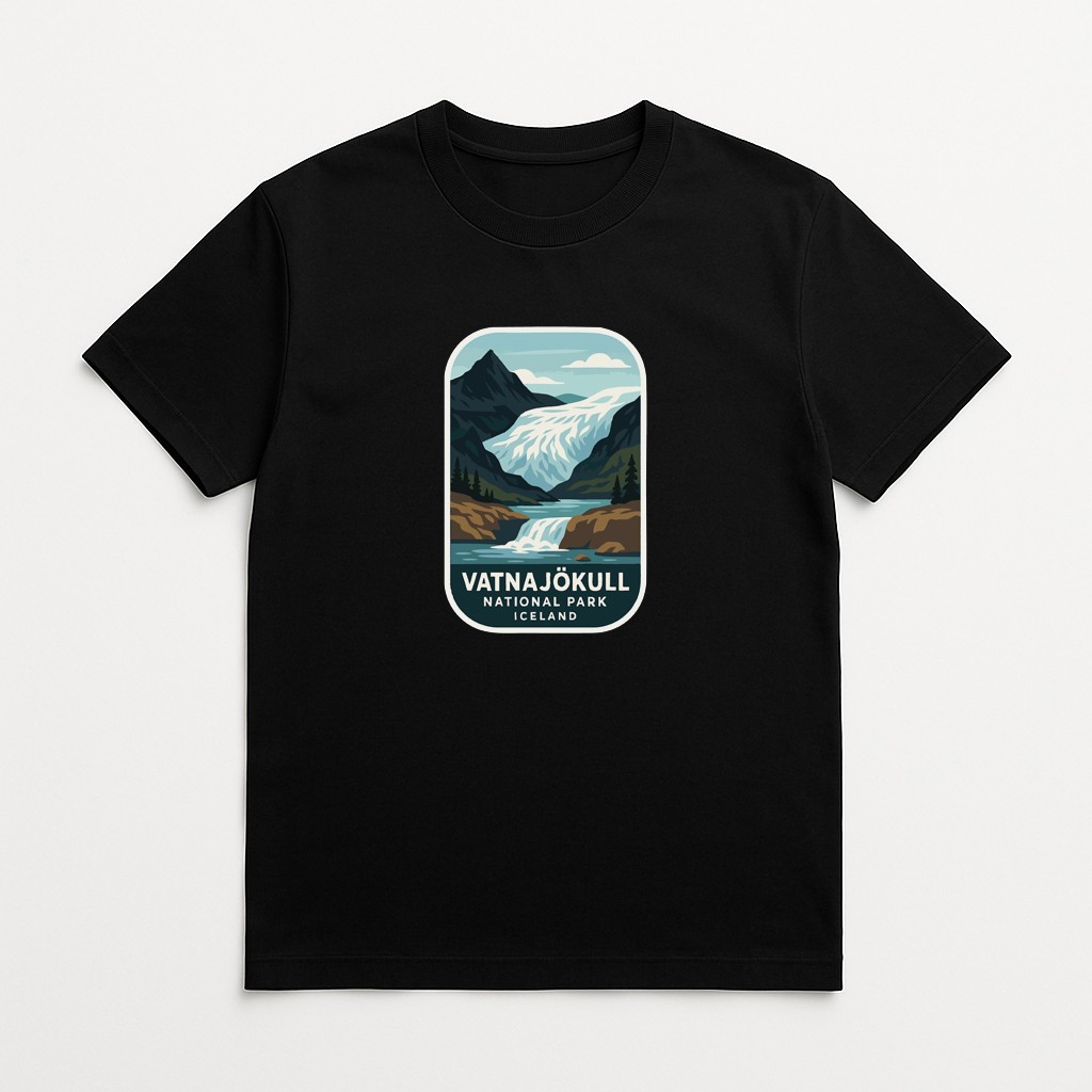 Vatnajökull Iceland Iron On Heat Transfer Vinyl HTV Die-Cut World National Parks