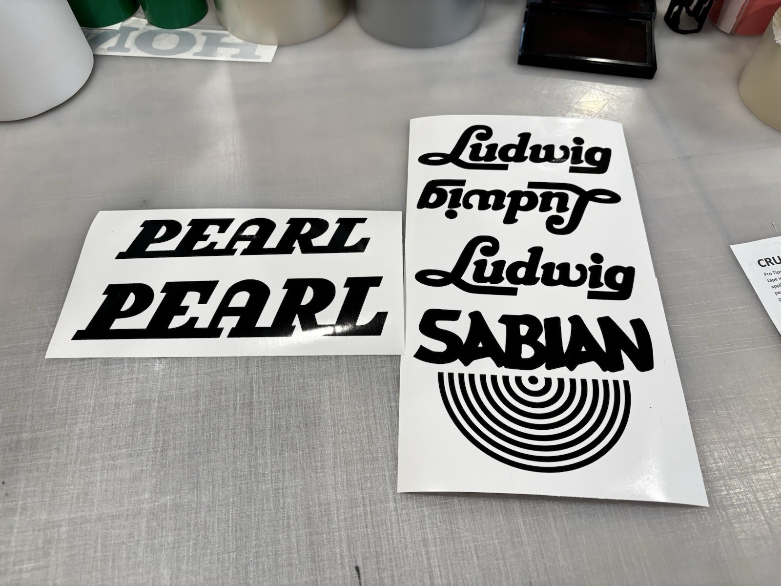 Cymbal Brand Vinyl Decal MANY Sizes & Colors – FREE Ship + Buy 2 Get 1 FREE