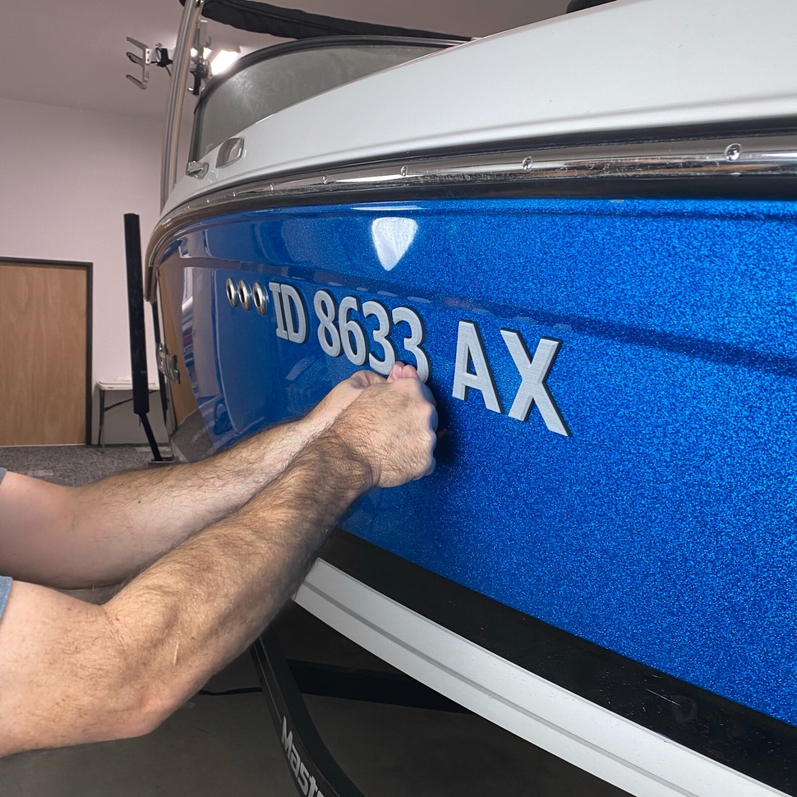 SeaDek Raised 3" Boat Registration Numbers Set | Peel & Stick Install – AQ/B