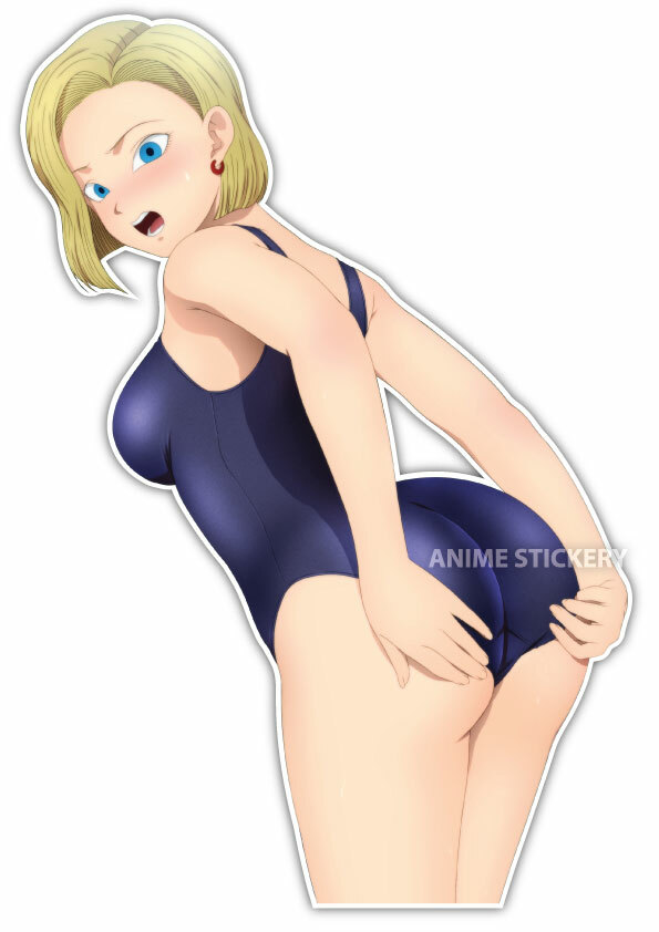 Android 18 Anime JDM Car Window Decal Sticker 002