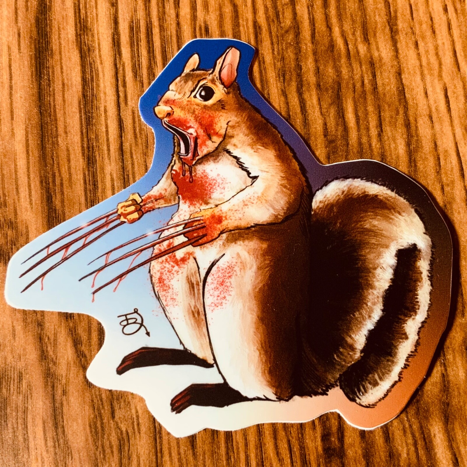 Wolverine Squirrel Vinyl Sticker 3” Artist Johnny Larson X23 Weapon X Marvel MCU