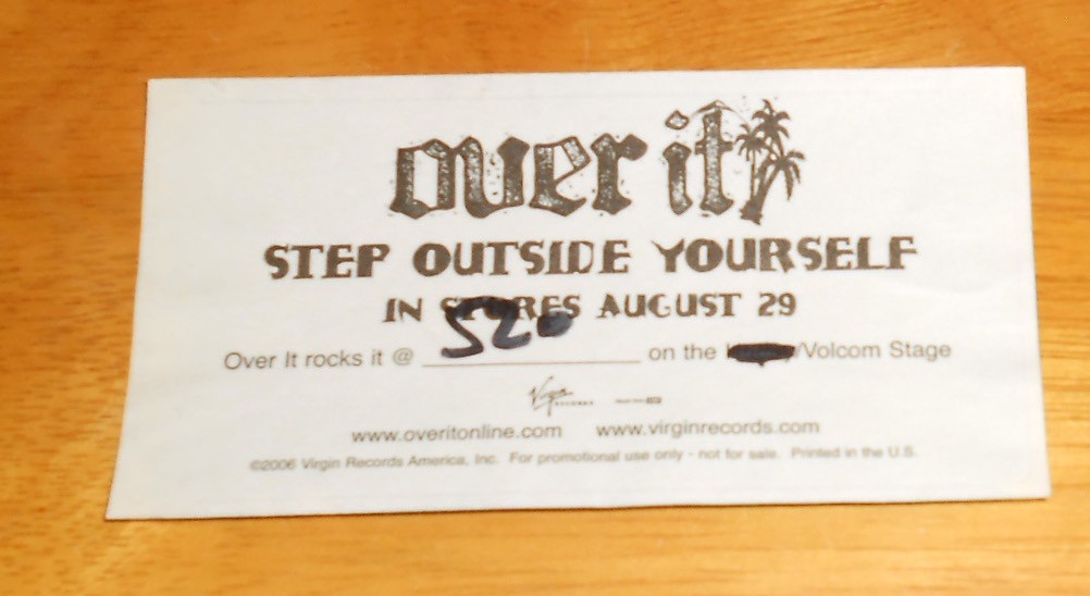 Over It Sticker Original Promo (rectangle) 4×2