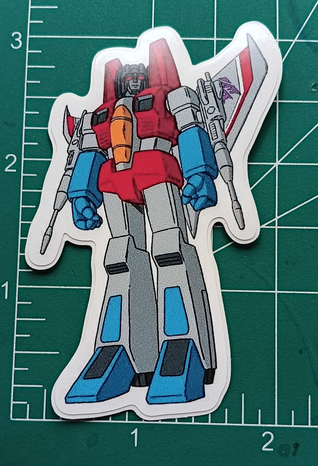 TRANSFORMERS X STARSCREAM G1 X DIE-CUT VYNIL STICKER