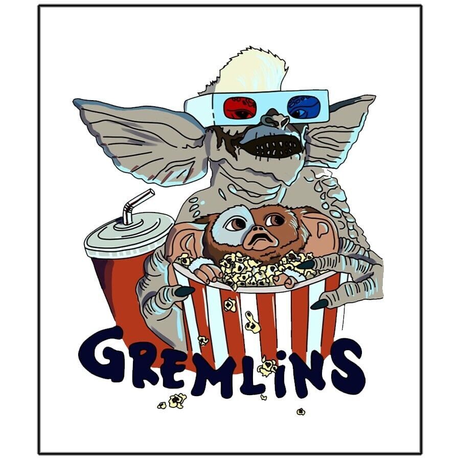 Gremlins Movie Sticker funny cute pop art 80s cult