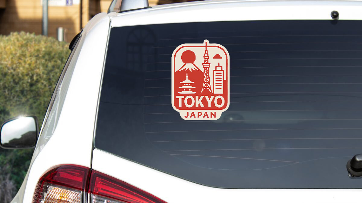 Tokyo Sticker Decal Vinyl Die-Cut City Skyline Landmark Design