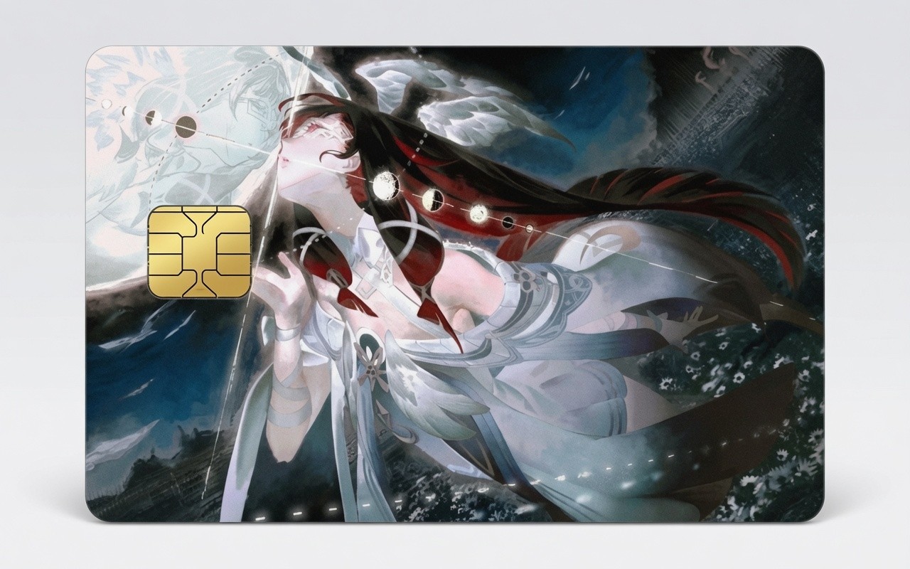 Celestial Maiden Genshin Impact Columbina Debit Card Credit Card Skin Sticker