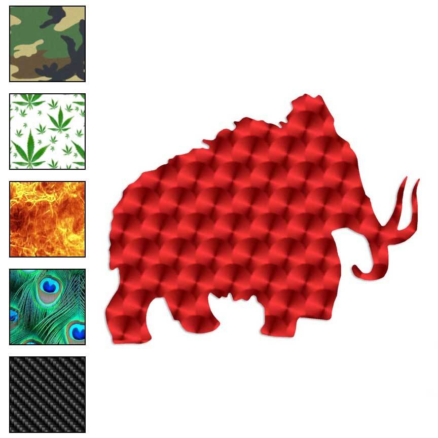 Mastodon Mammoth, Vinyl Decal Sticker, 40 Patterns & 3 Sizes, #446