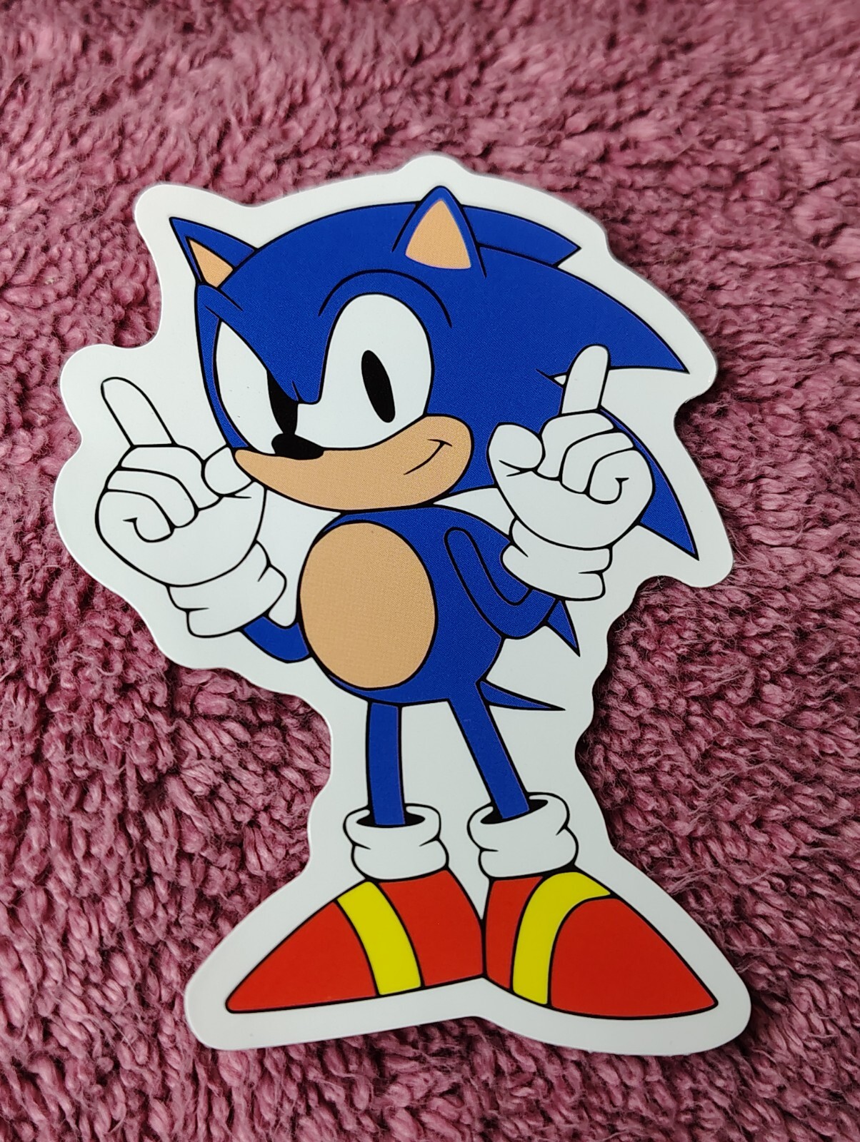 Sonic The Hedgehog Pointing Up Decal Sticker 3.25"