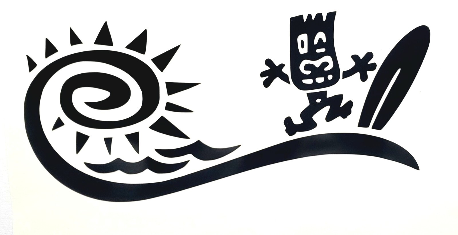 Wave surf totem Car vinyl Decal Sticker ocean hawaii beach
