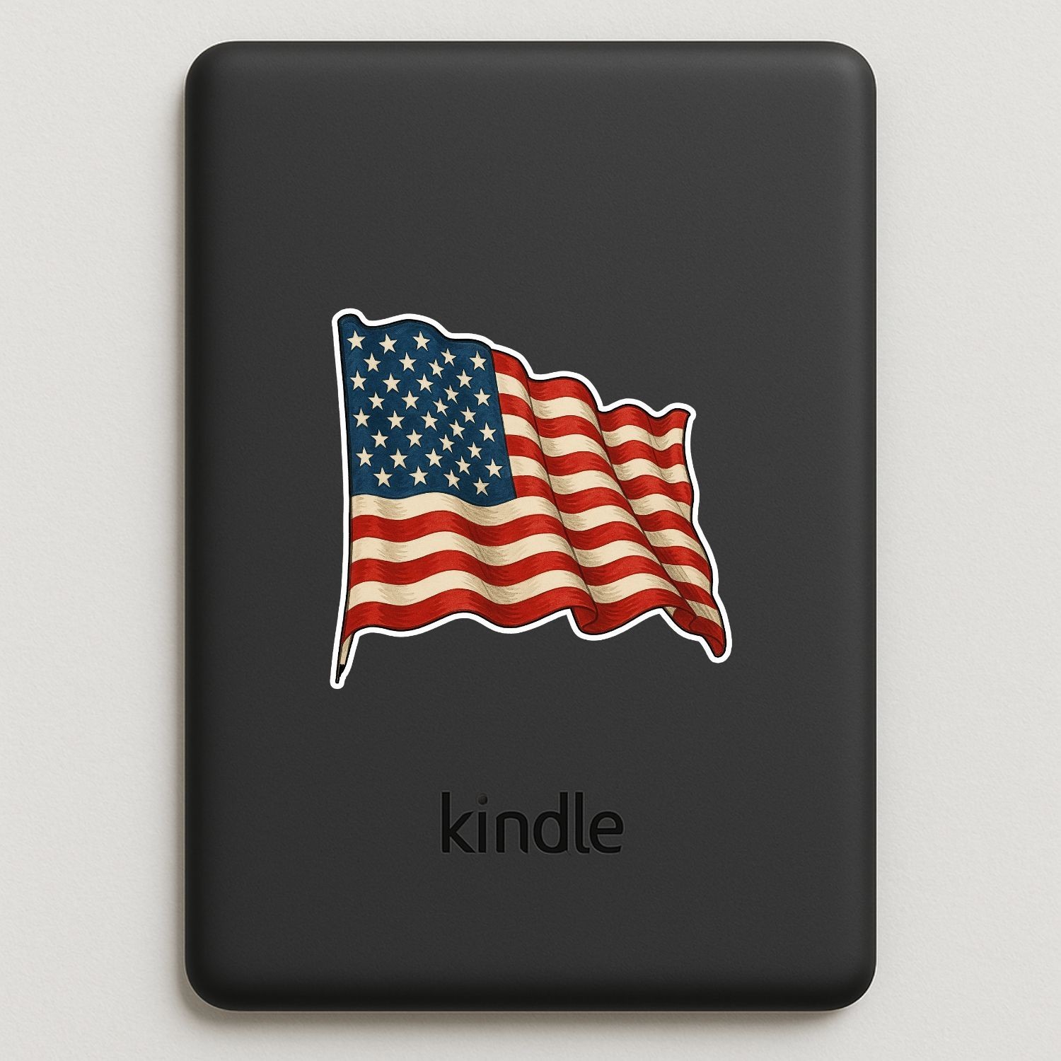 4PCS Waving American Flag Stickers – Patriotic USA Stars and Stripes Vinyl Decal