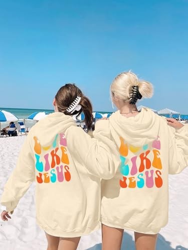 Christian Tshirts Women Love like Jesus Sweatshirt Jesus XX-Large Apricot