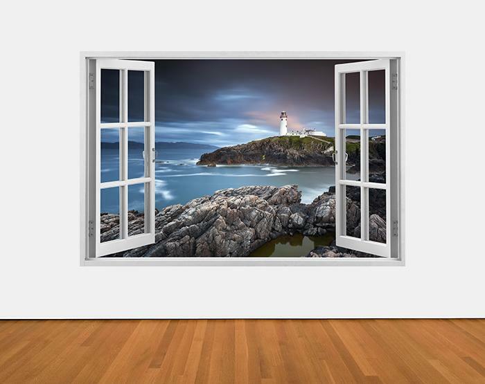 IMPRESSIVE 3D WINDOW WALL DECALS REMOVABLE WALL STICKERS WALL DECOR W41-50×70-cm