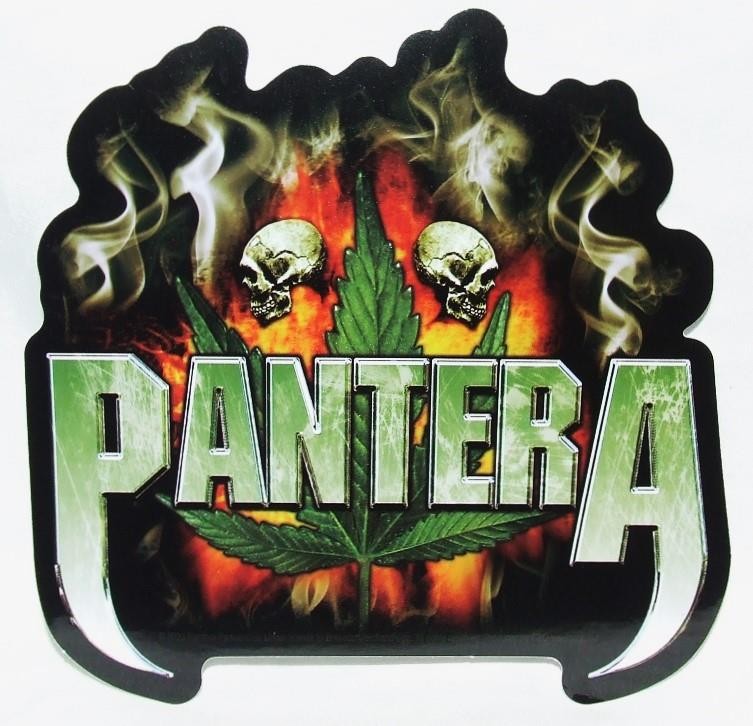 Pantera Smoking Logo Die Cut Sticker Decal Heavy Metal