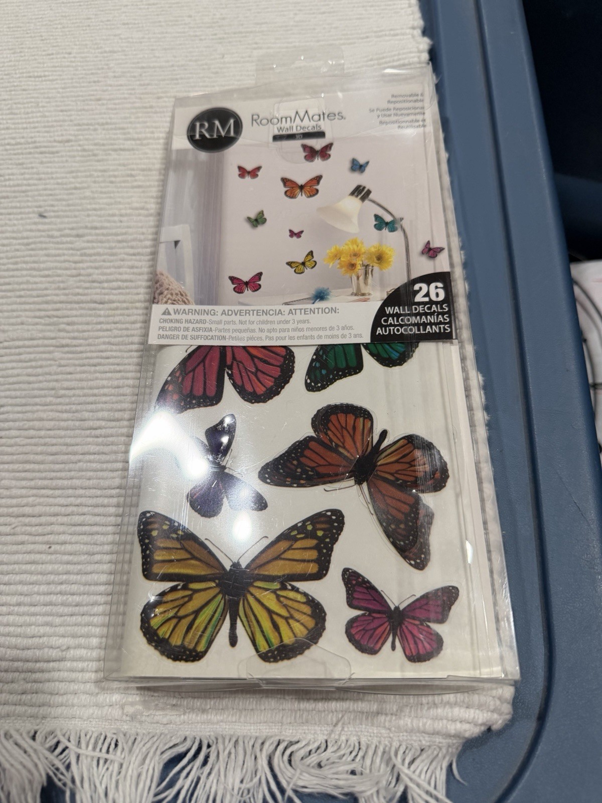 RoomMates 3D Butterfly Wall Decals NIP 26 Pieces Multi Color Multi Size