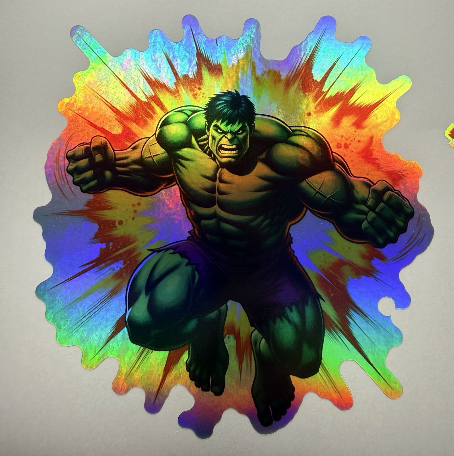 Incredible Hulk Holographic Vinyl Decal