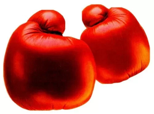 glove sports boxing wall sticker peel & stick decal 5 inch new