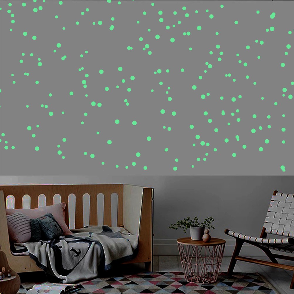 407 Pc Glow in The Dark Dots Circular Glow-in-the-dark Sticker Stickers Kids