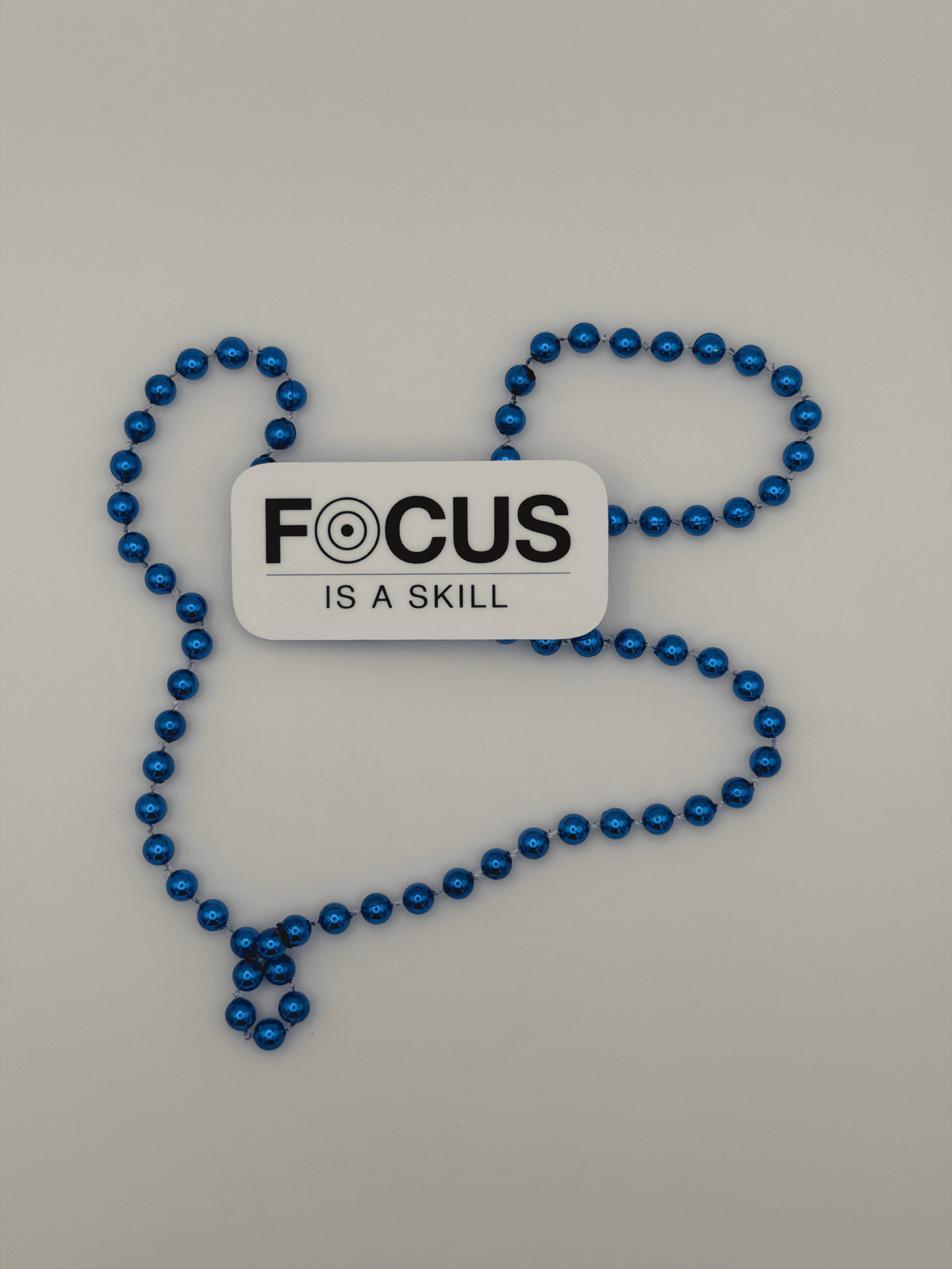 Focus Is a Skill Vinyl Sticker Black White 3×1.75 Motivational Laptop Decal