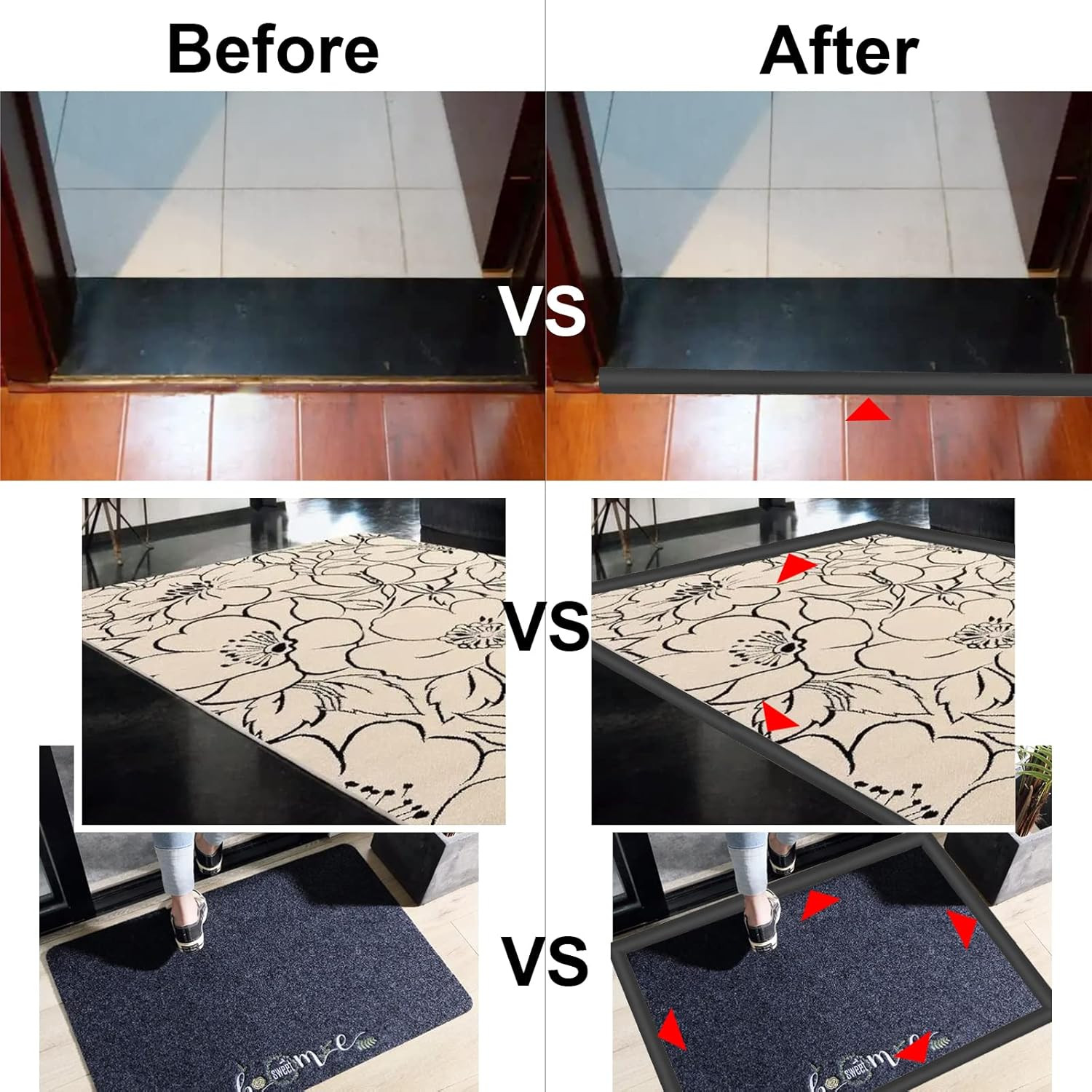 Floor/Door Flat Transition Strip & Self Adhesive Floor Vinyl Floor Edge Trim Lam