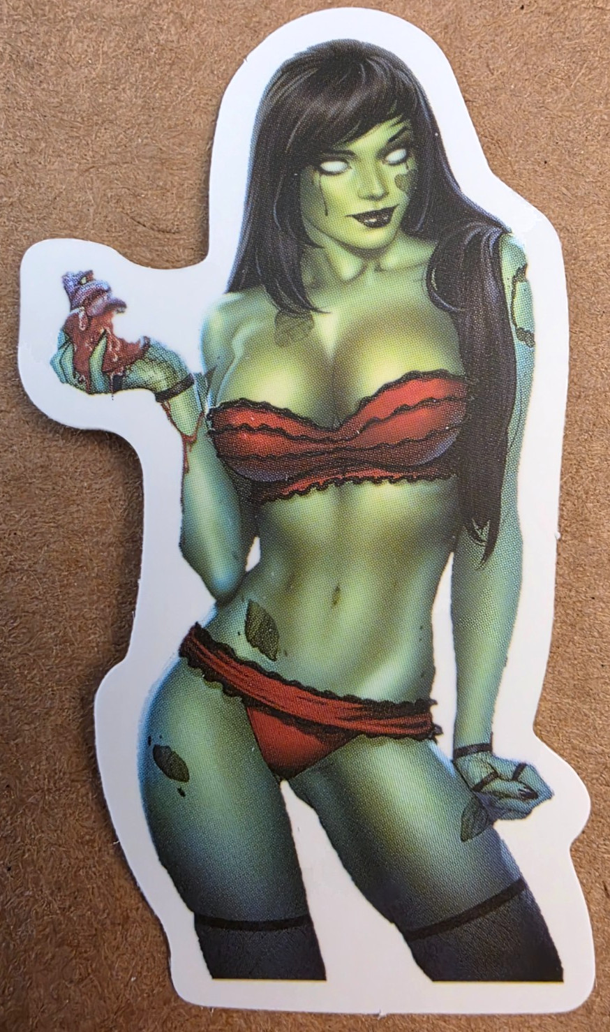 Halloween Sticker Girl Witch Vampire Zombie Green Ogre Orc Emo Comic Anime Manga