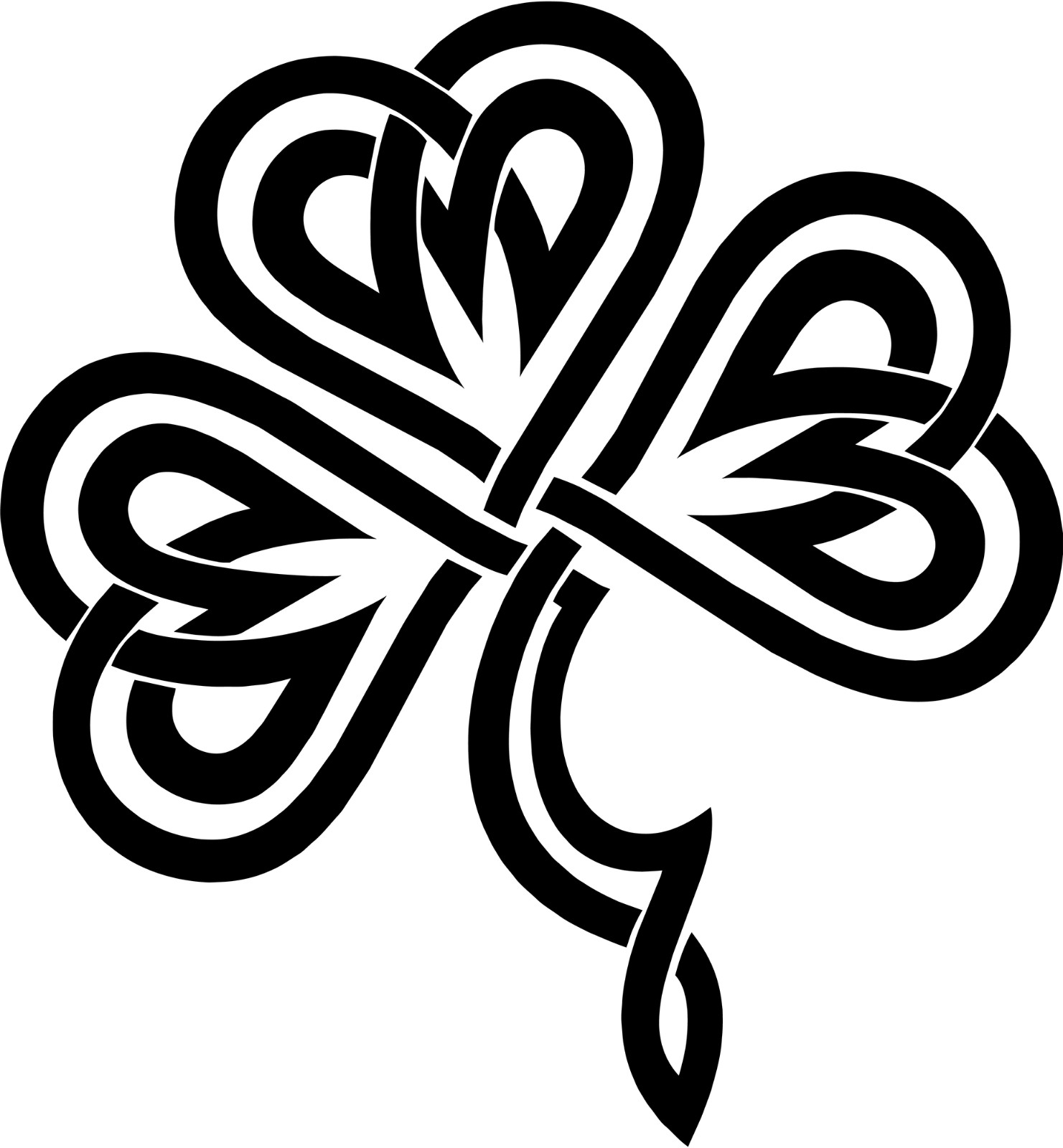 6" Celtic Knot Shamrock Vinyl Decal Sticker