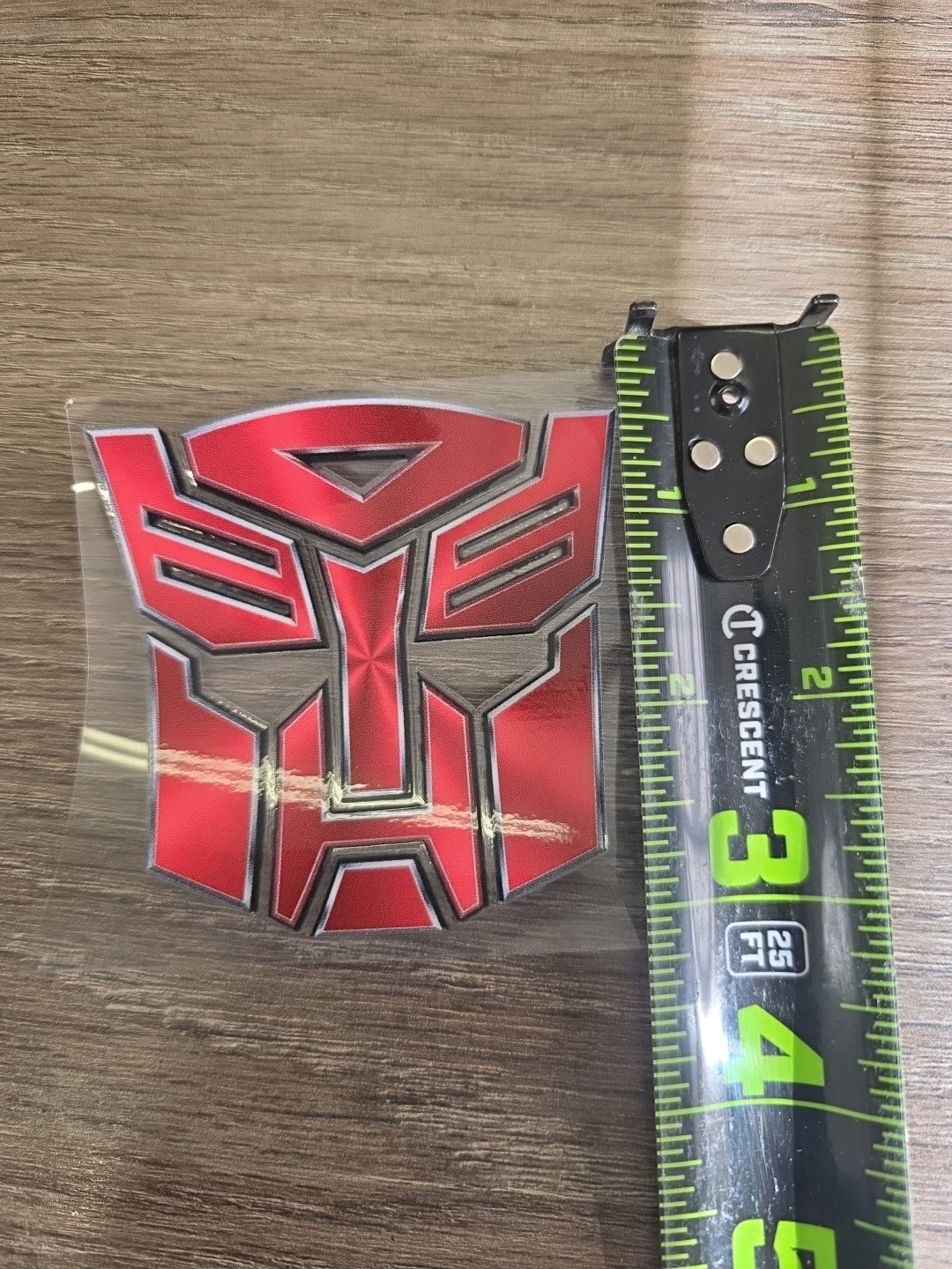 Transformer Autobots Raised UV DTF Decal Made In USA Waterproof