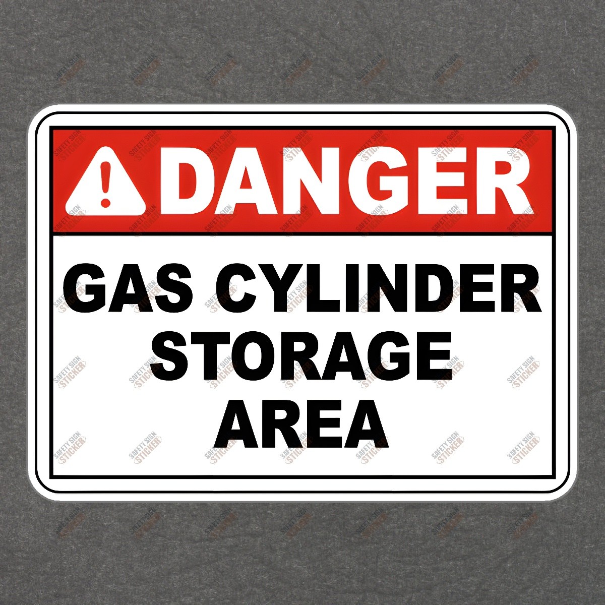 OSHA Compliant Danger Gas Cylinder Storage Area Safety Sign Sticker #584839