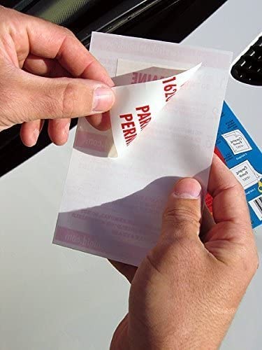 Windshield Sticker Applicator for Easy 1 Pack 2 Sheets Total Transparent New