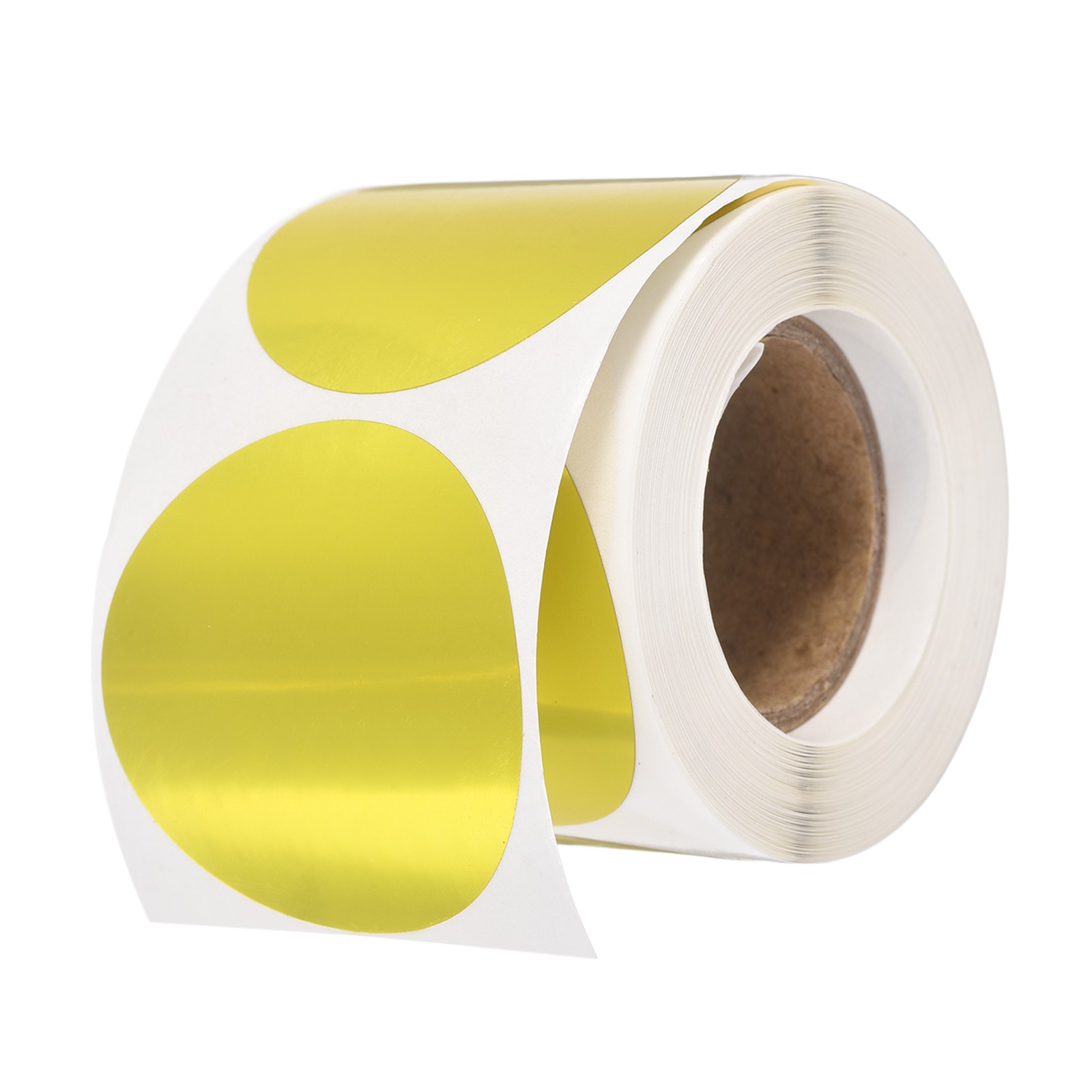 200pcs Round Thermal Label 1.5×1.5" Self-Adhesive Thermal Stickers Gold