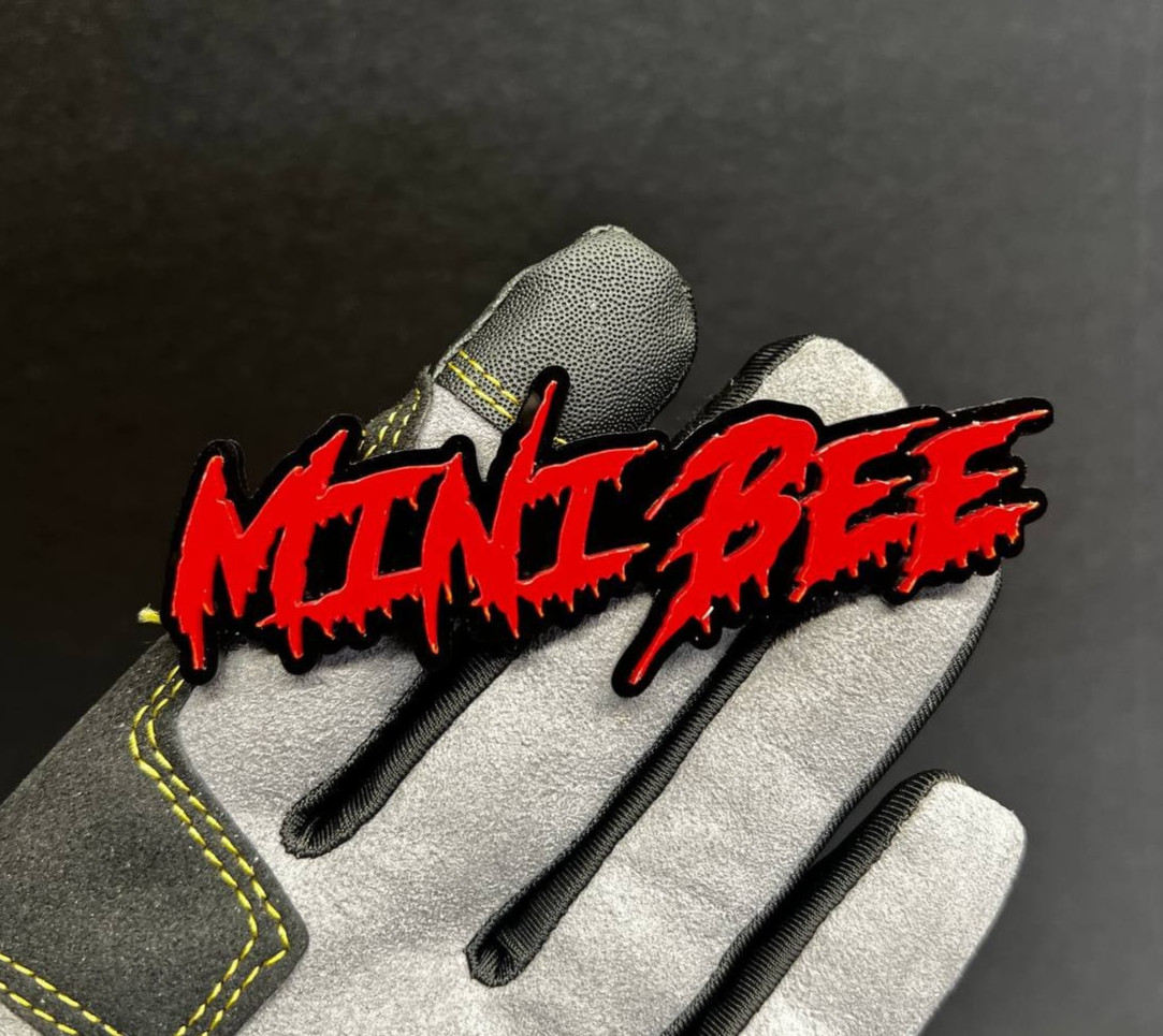 1PC MINI BEE Custom 3D Text Car Badge Fender Emblem Tailgate Toolbox Decal