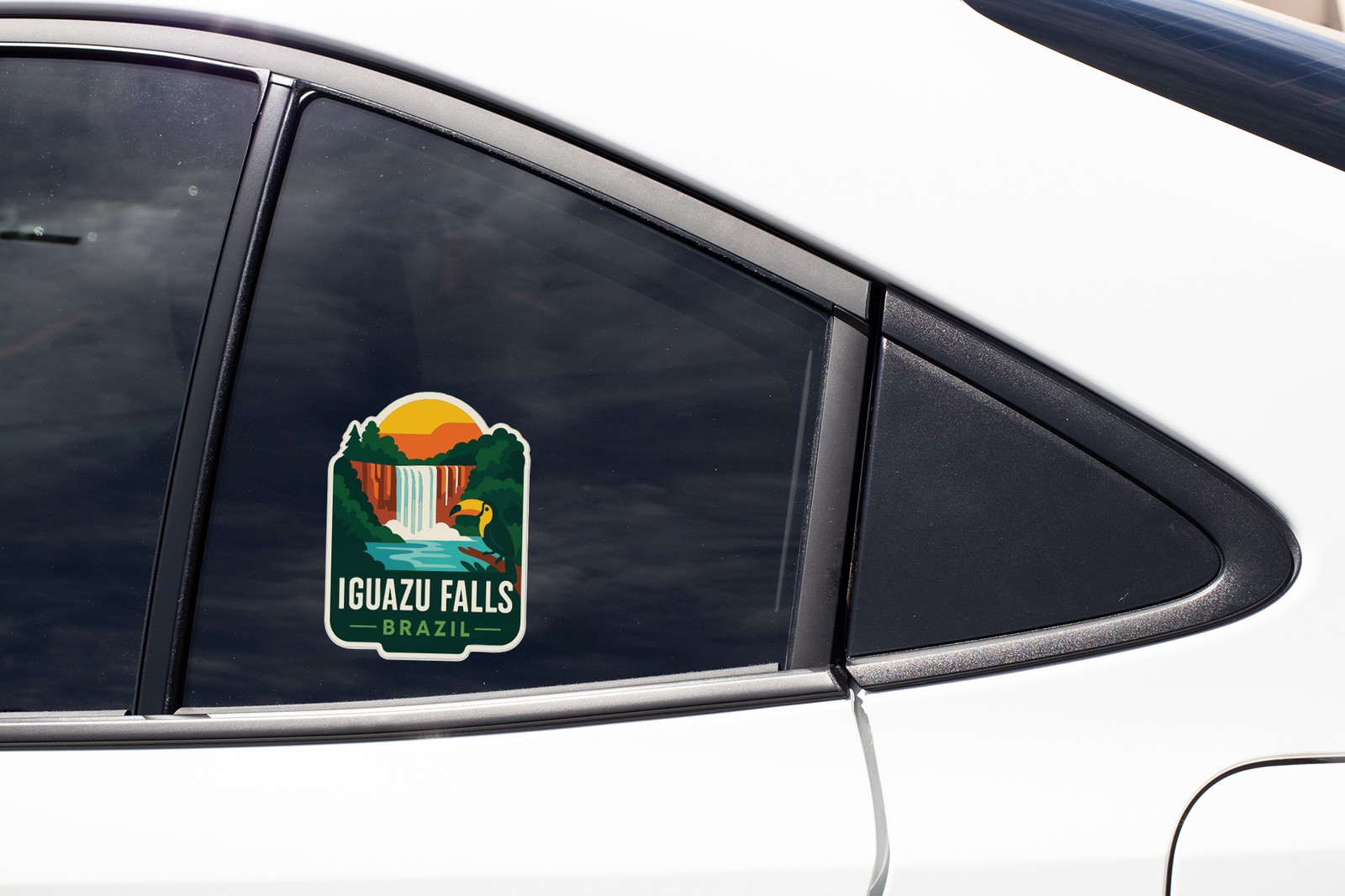 Iguazu Falls Brazil Sticker Decal Vinyl Die-Cut City Skyline Landmark Design