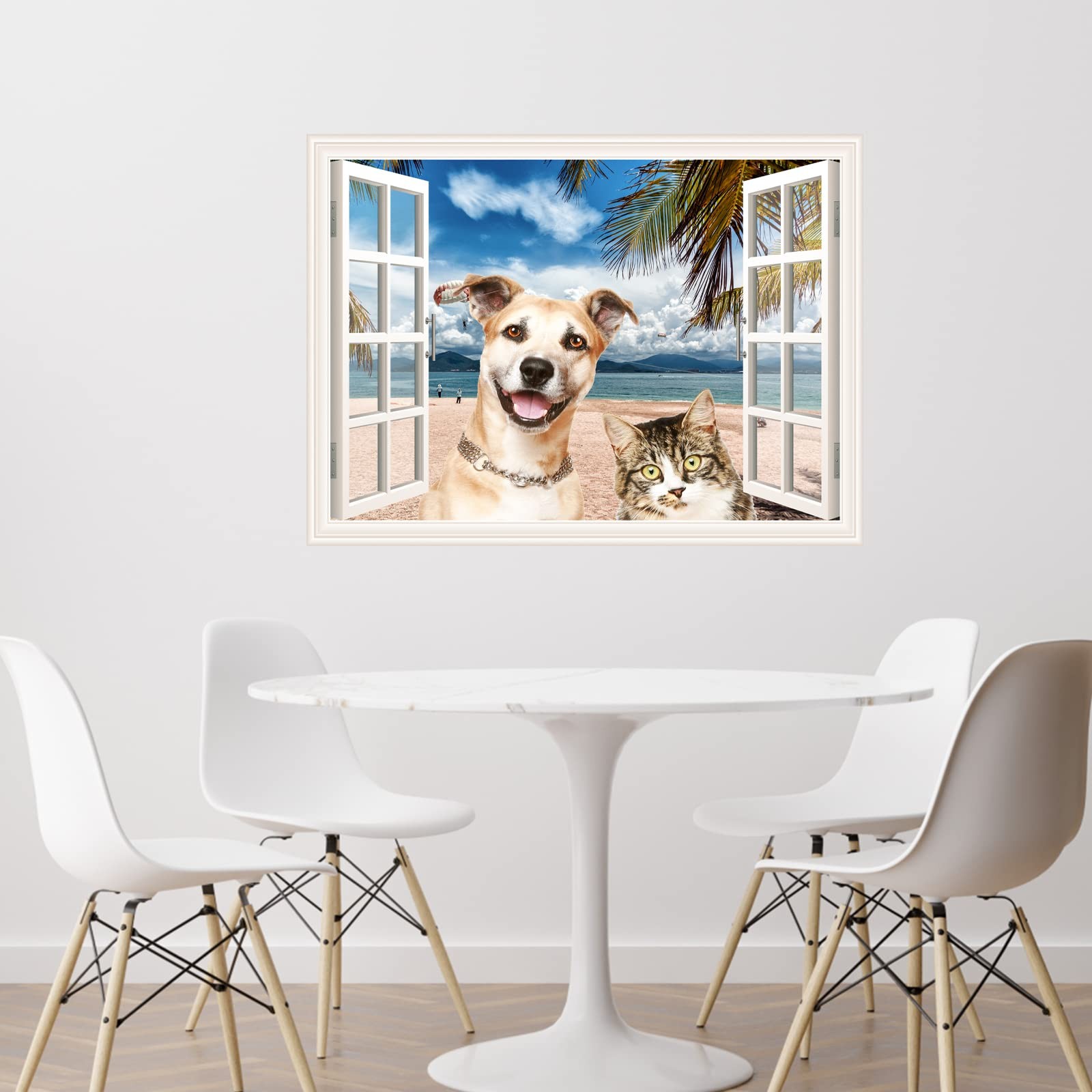 Generic Dog Cat Window Decals Wall Art Sticker