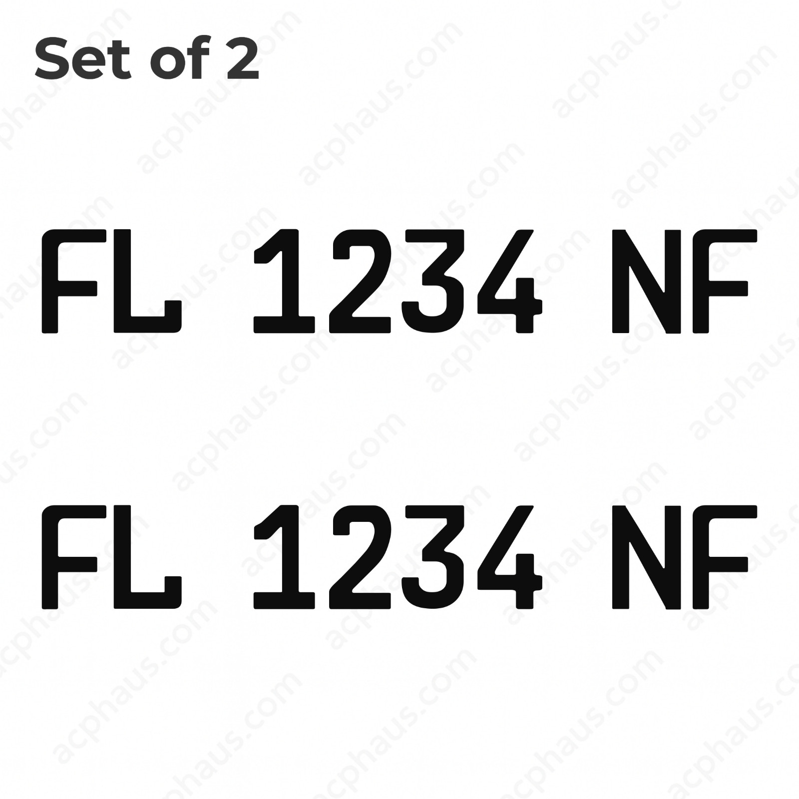 Boat Registration Numbers Decals – Custom ORACAL 751C Vinyl – Right & Left Set
