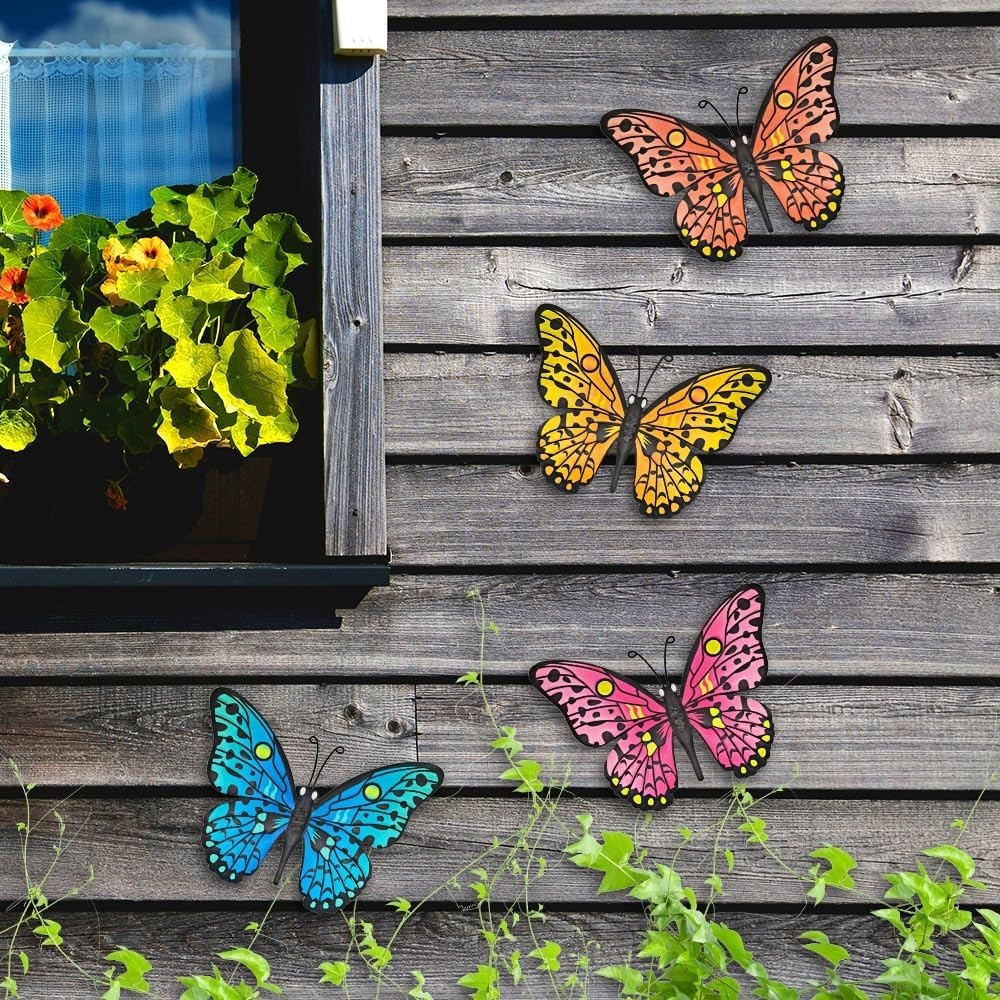 Beautiful 9.6” Hanging Butterfly Wall Art – Perfect for Indoor and Outdoor Decor