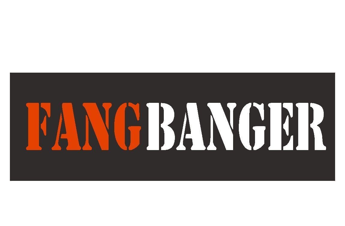 Vampire Fang banger Bumper Sticker or Helmet Sticker MADE IN THE USA D115