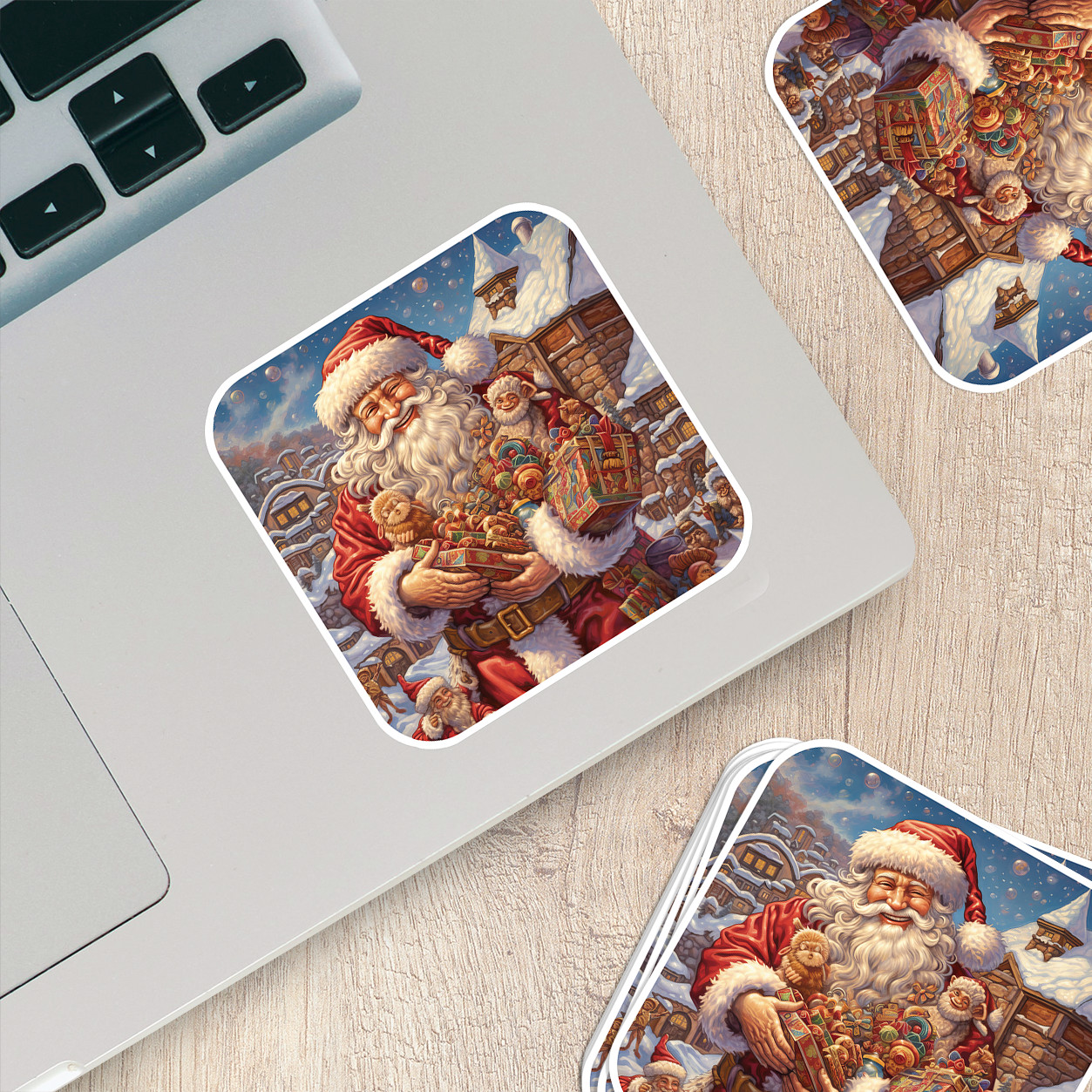 Santa Claus Vinyl Sticker – Bring the Magic of Christmas Anywhere