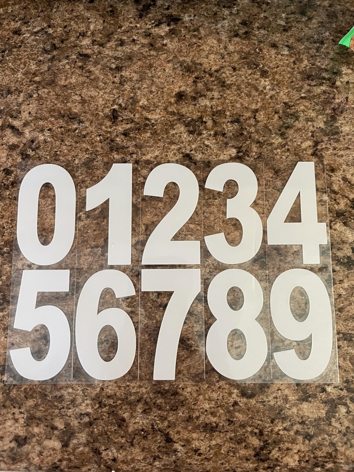 80 Pcs 3" Reflective Mailbox Numbers Stickers Vinyl Waterproof Address Decals
