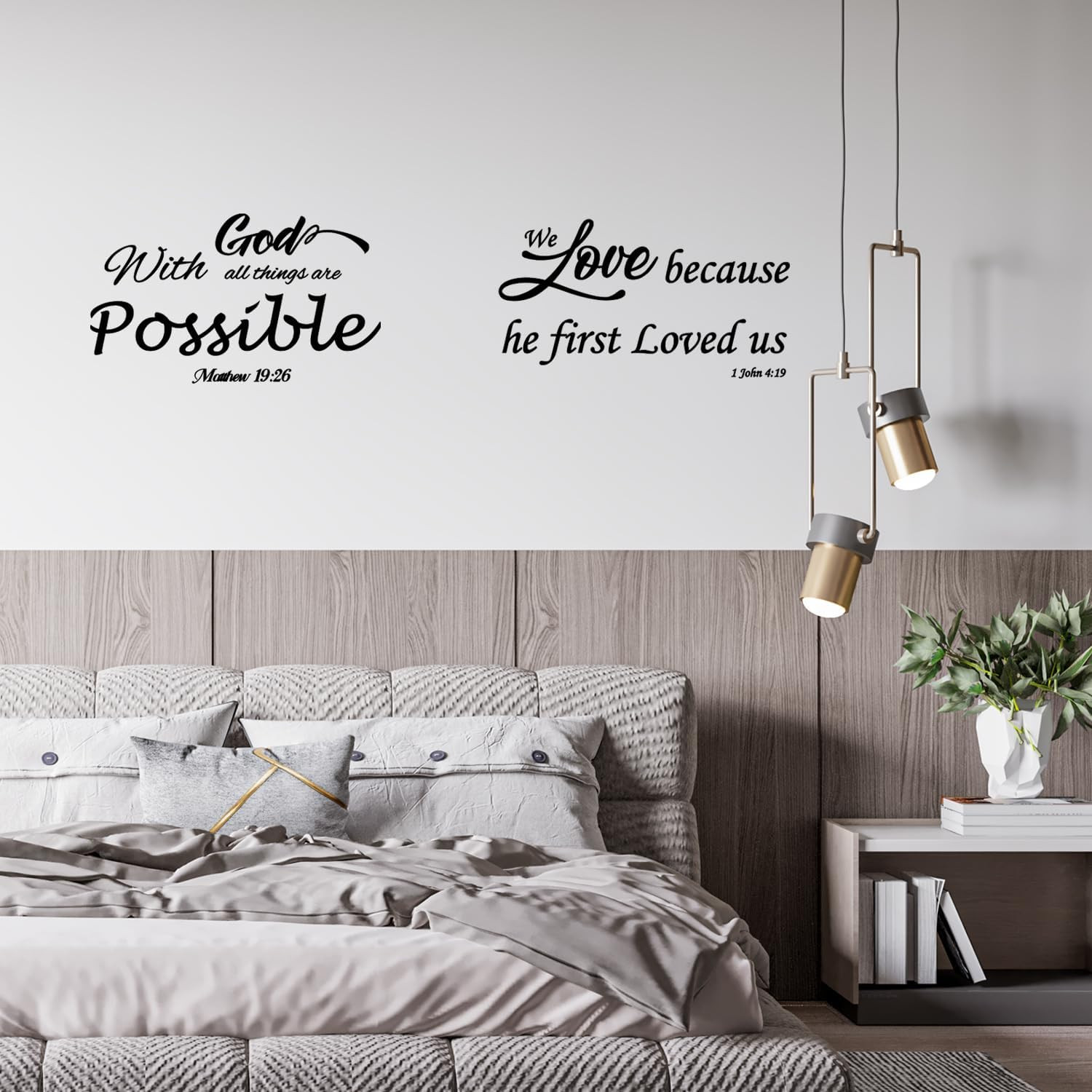 12 Pieces Bible Verse Wall Stickers, Inspirational Quote Wall Decals, Religious