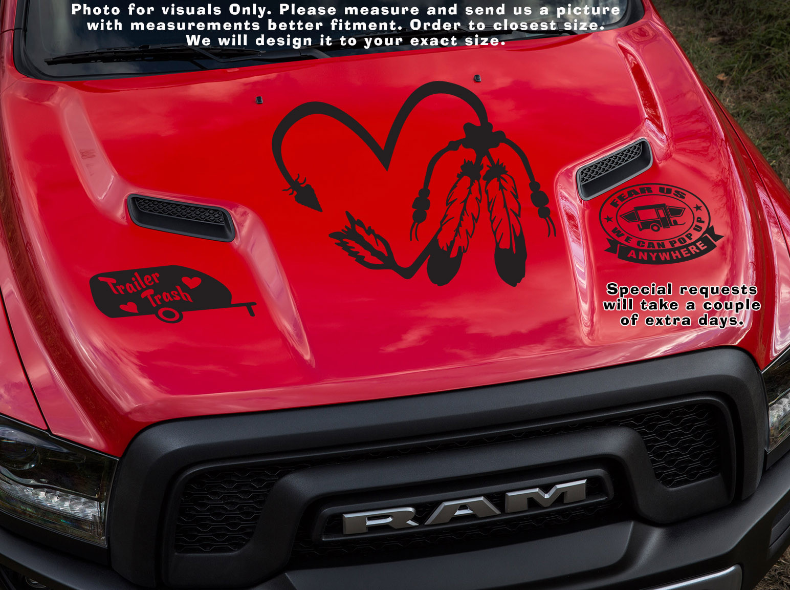 Feathers Heart Arrow Native American Indian Spirit Decal Sticker