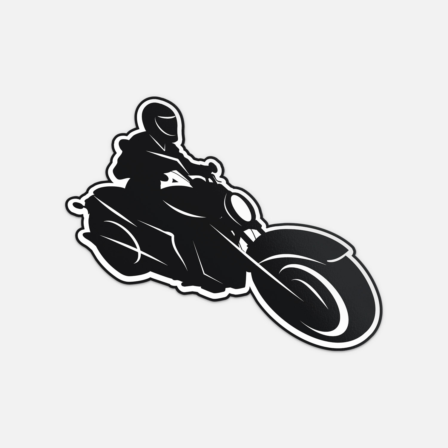 Sport Motorbike Rider Silhouette Auto Moto Vinyl Sticker Decal