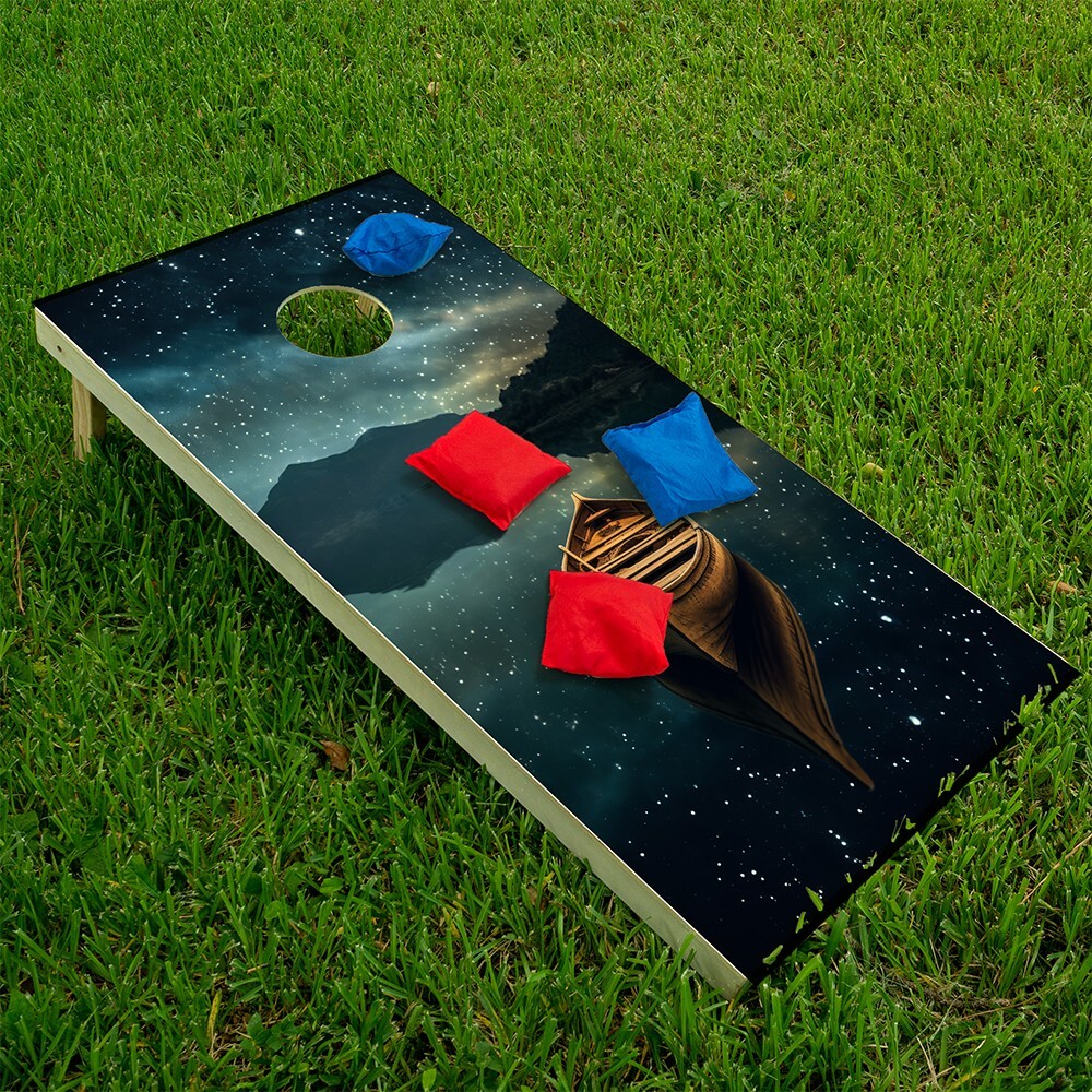 Canoes Corn Hole Bean Bag Toss Wrap Stickers Skins Boards Not Included