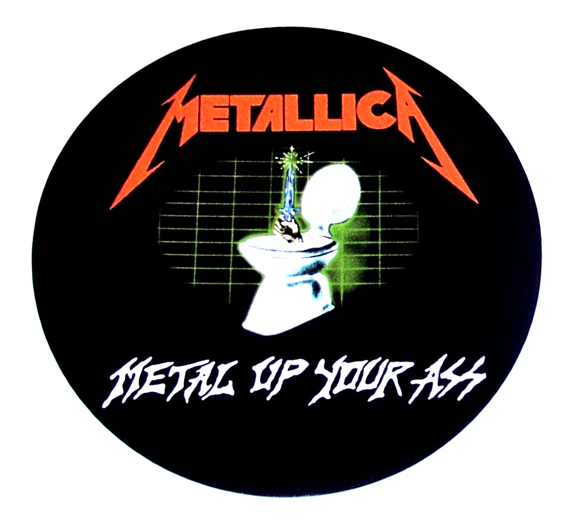METALLICA – Metal Up Your Ass Logo LARGE Die Cut Sticker Decal Heavy Metal Band