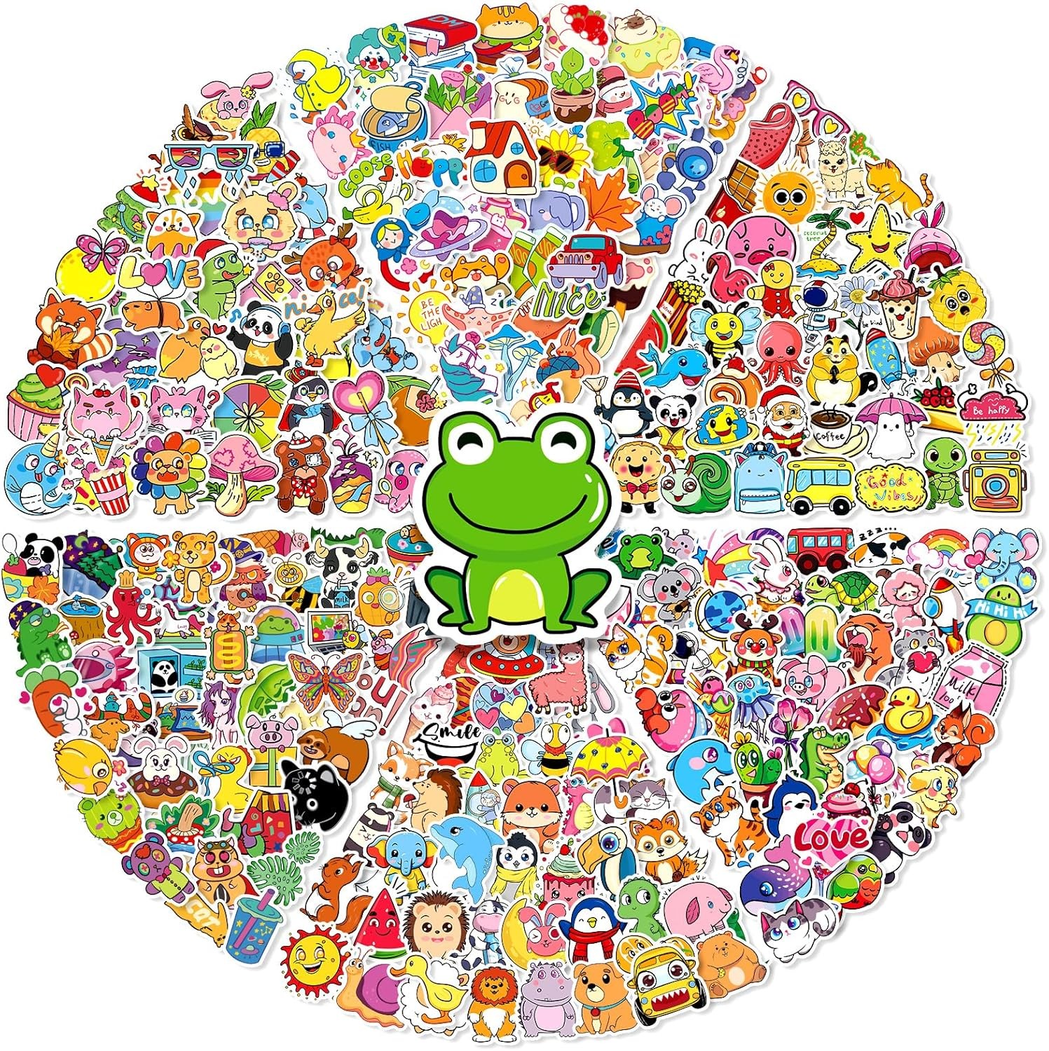 300 pcs Animal Sticker for Water Bottles, Cute Waterproof Vinyl Stickers Pack De
