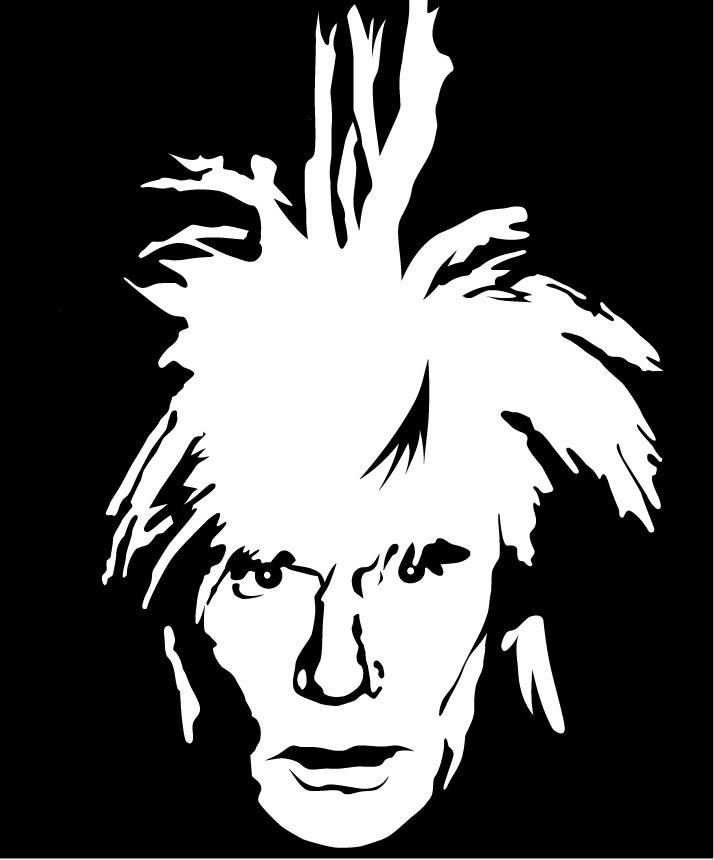 Andy Warhol vinyl decal sticker artist art contemporary modern pop factory