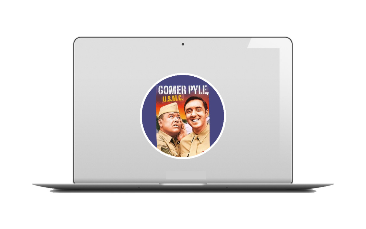 Gomer Pyle (Classic TV) 4" Vinyl Decal Car Truck Cooler Laptop Grill Smoker