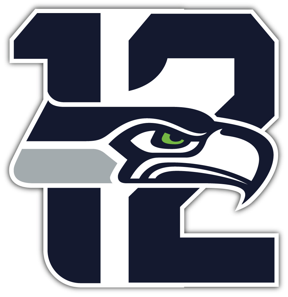 Seattle Seahawks NFL Football Logo Sport Car Bumper Sticker Decal "SIZES"