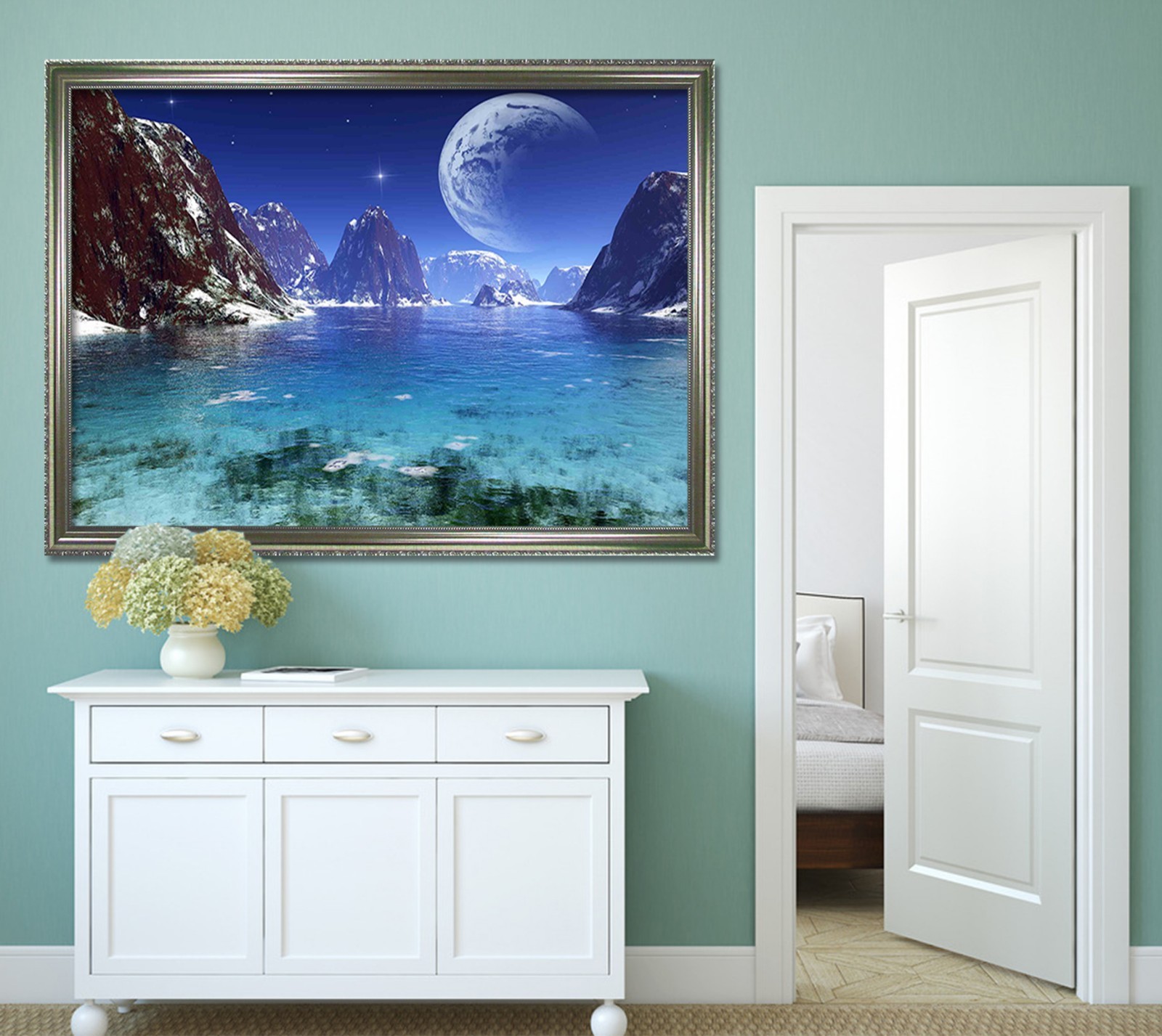 3D Planetary River 6 Framed Poster Home Decor Print Painting Art AJ WALLPAPER